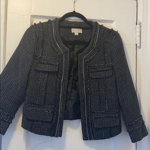 Hinge cropped tweed blazer